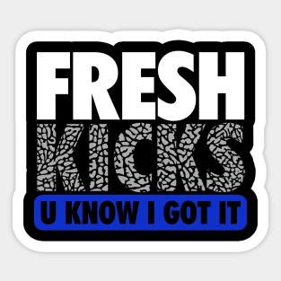 Fresh Kicks Blue Sticker